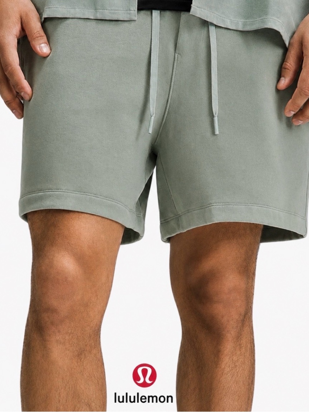 Lululemon Steady State Classic Fit Shorts Men's M Light Green Athleisure Gym